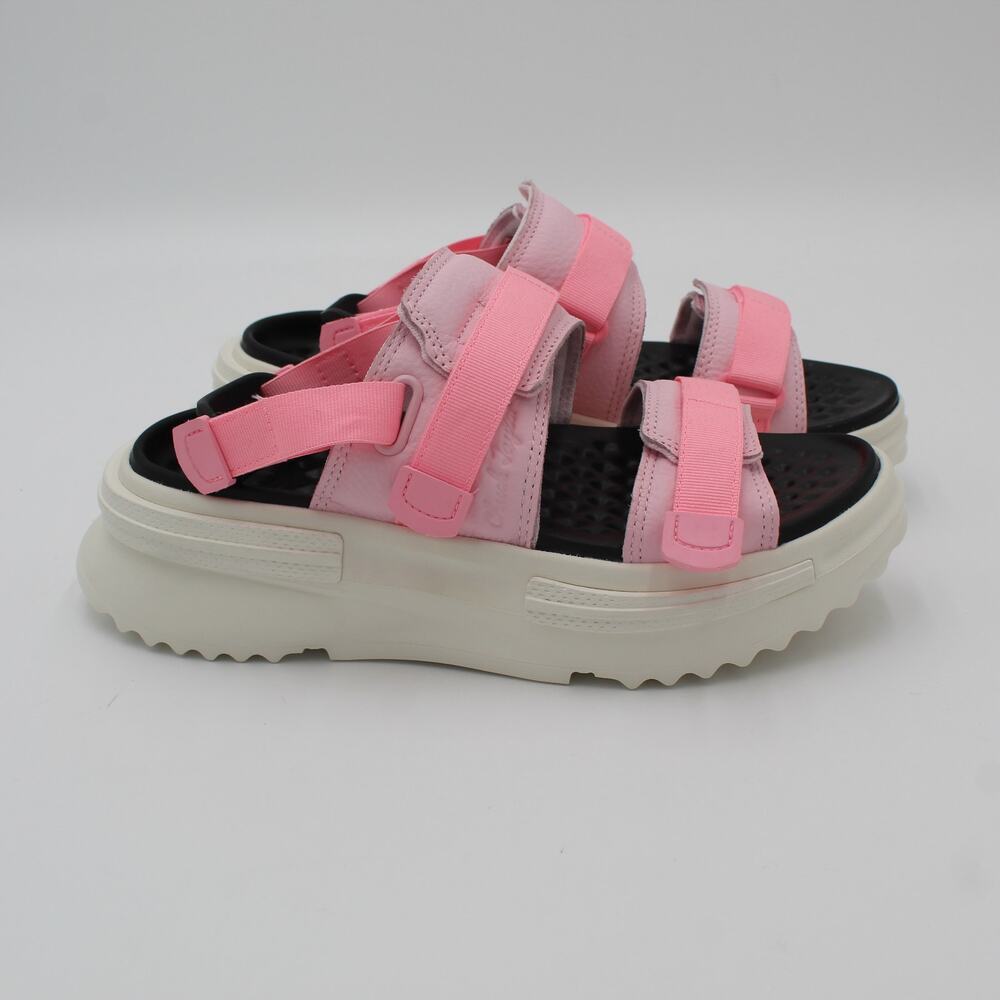 Converse Run Star Utility Sandals Womens 8 Pink Leather Platform Outdoor